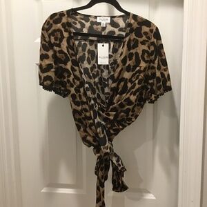 Allison New York Animal Print Top